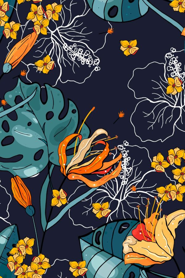 Retro flowers