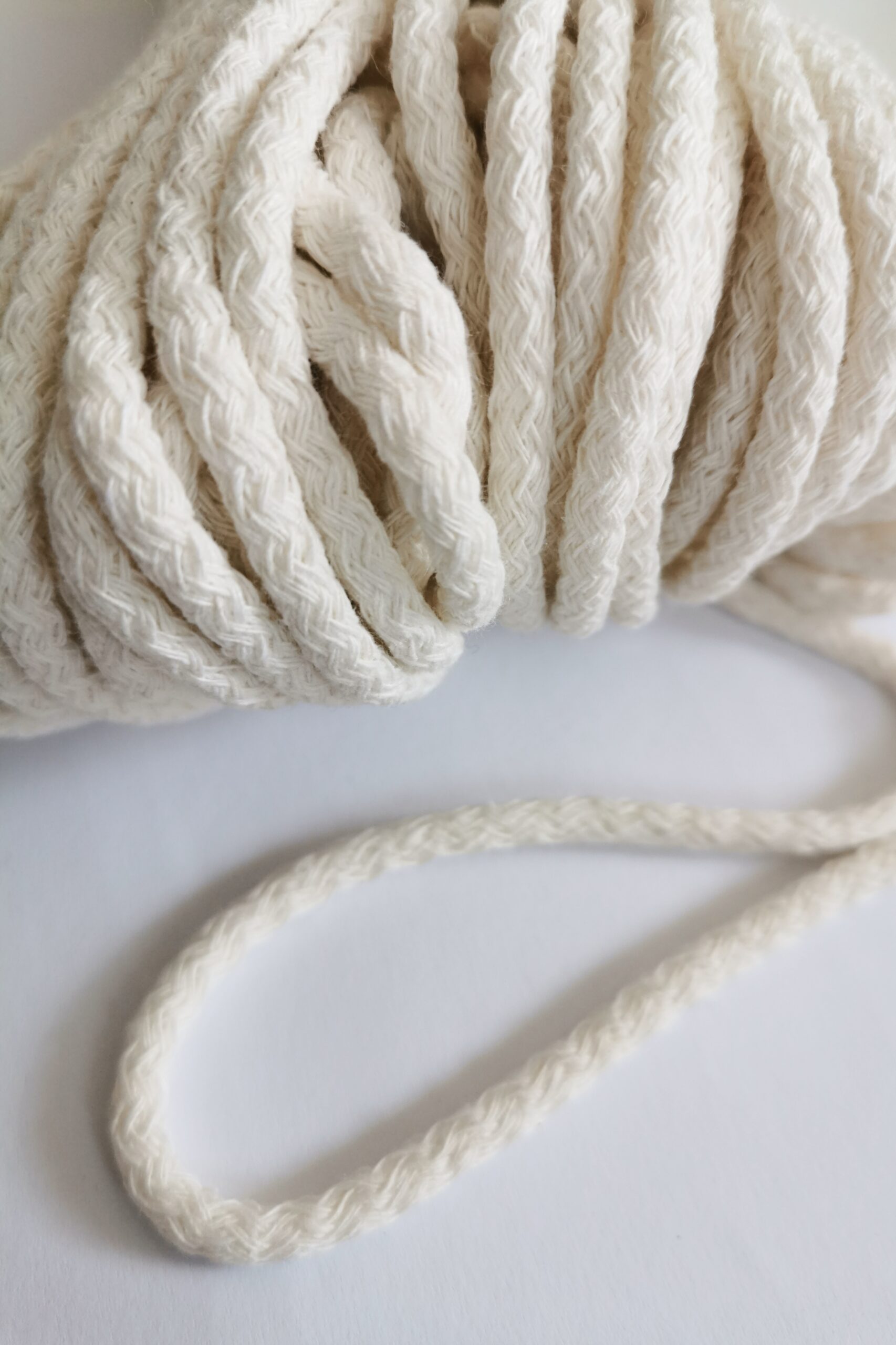 Baumwollkordel 5 mm OFF WHITE