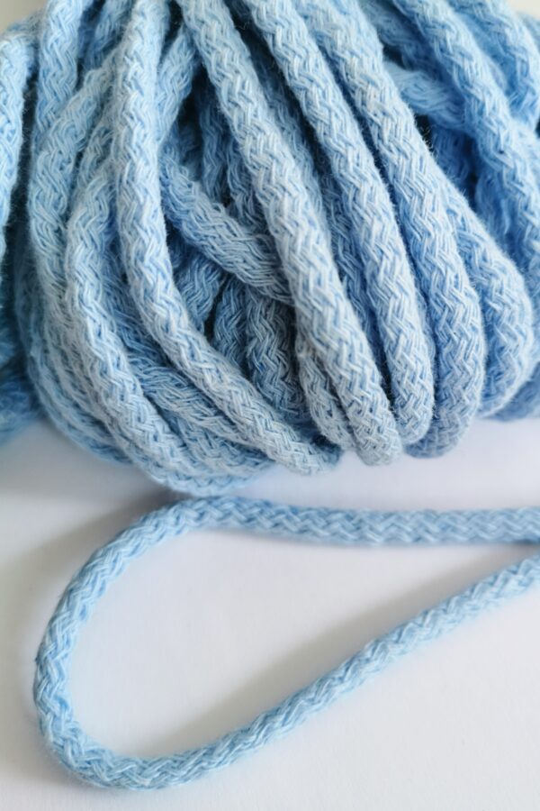 Sznurek bawełniany 5 mm COLD BLUE