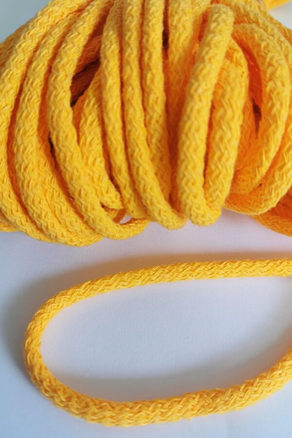 Sznurek bawełniany 5 mm YELLOW - ORANGE