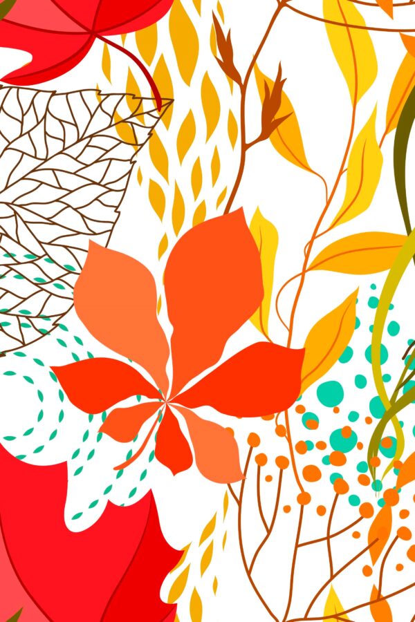 Colorfull falling leaves