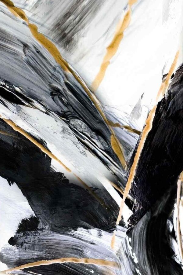 Black and gold paint