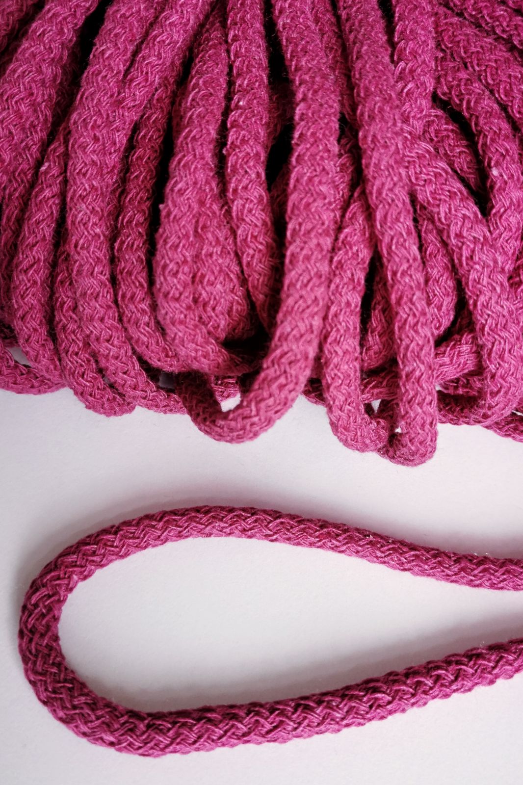 Cotton cord 5 mm DARK PINK VIOLET