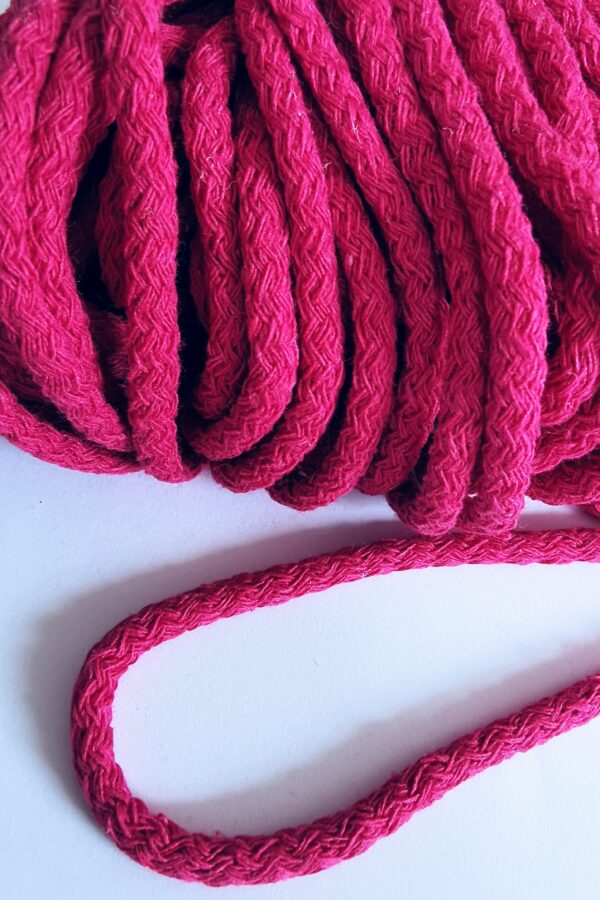 Baumwollkordel 5 mm FUCHSIA
