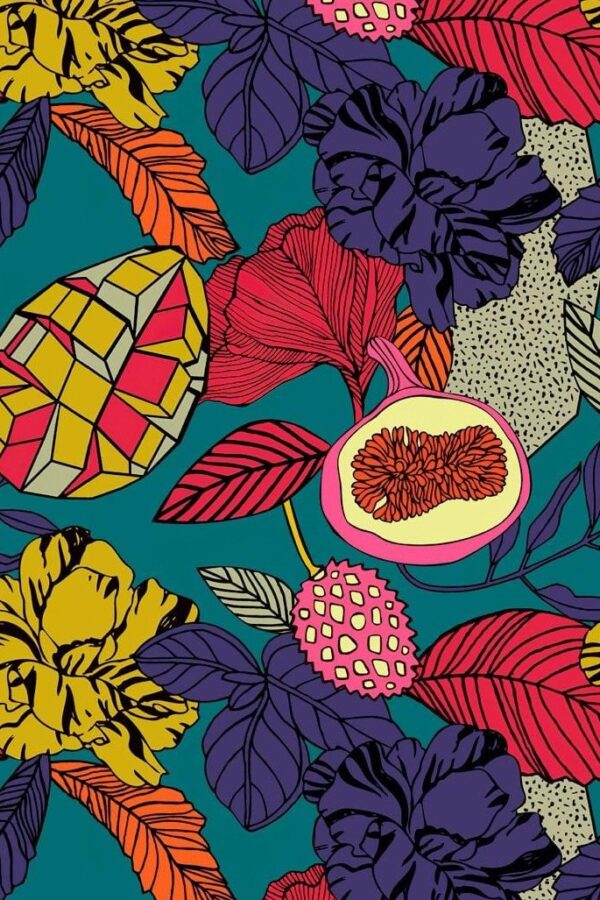 Fruits and tropical flowers 0,6 m