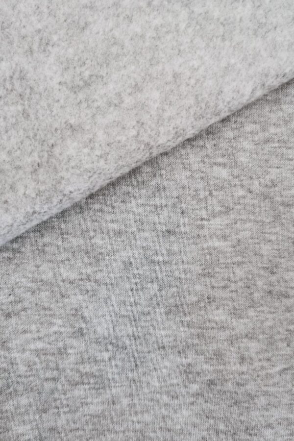 Dzianina dresowa drapana grey melange