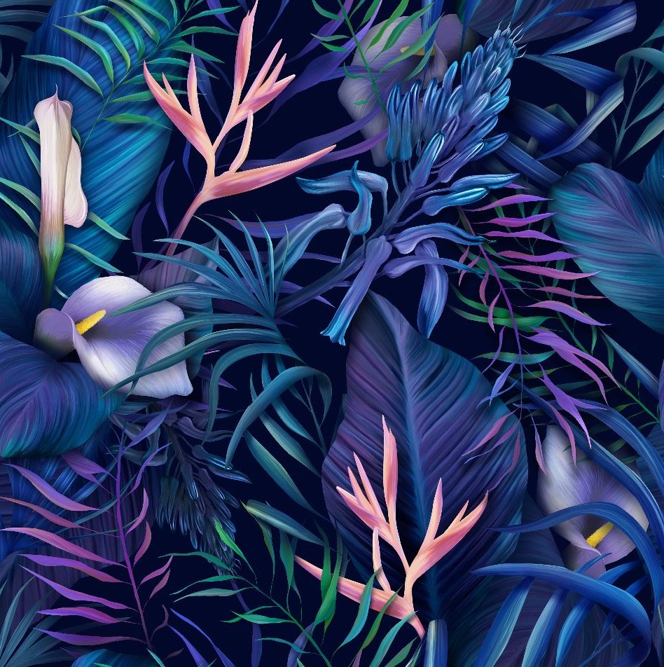 Jersey Calla in blue palms – Bild 2