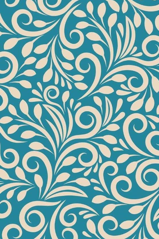 Swirls on blue