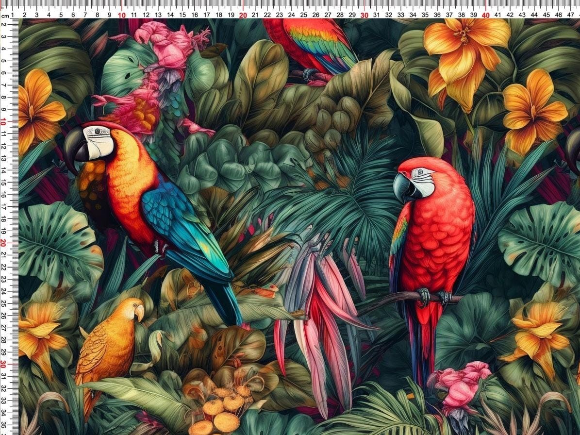 úplety Parrots in the jungle - Obrázek 3