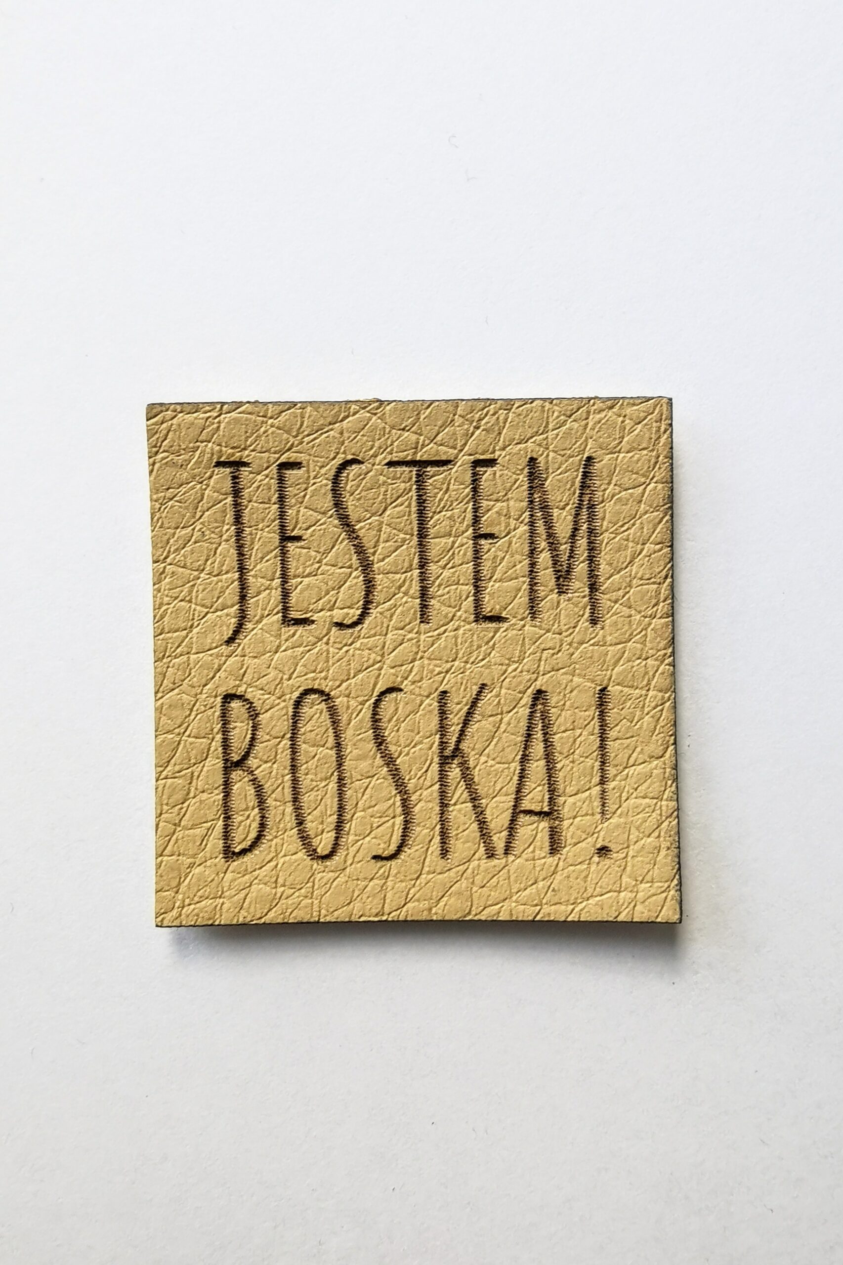Label - jestem boska - Sandy beige