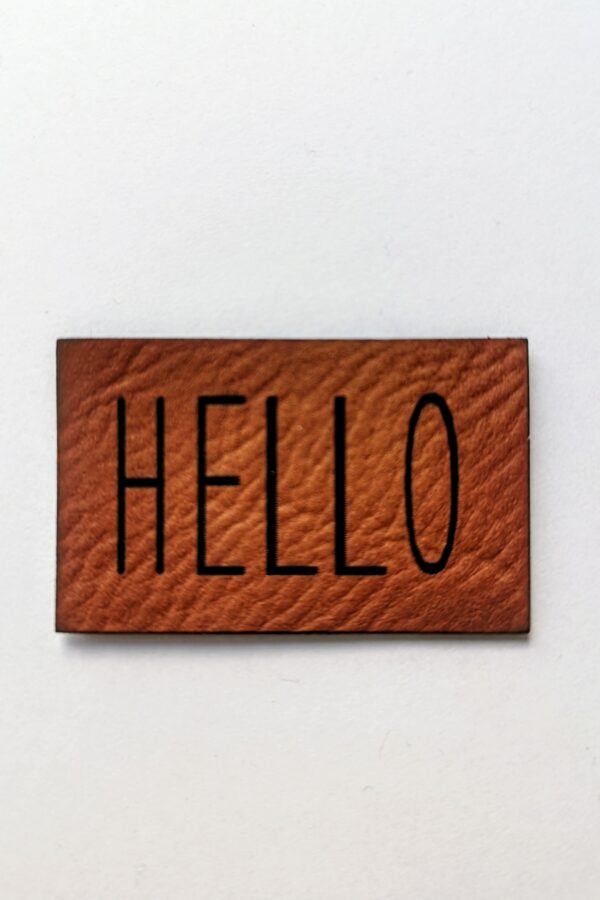 Label - HELLO - Cinnamon