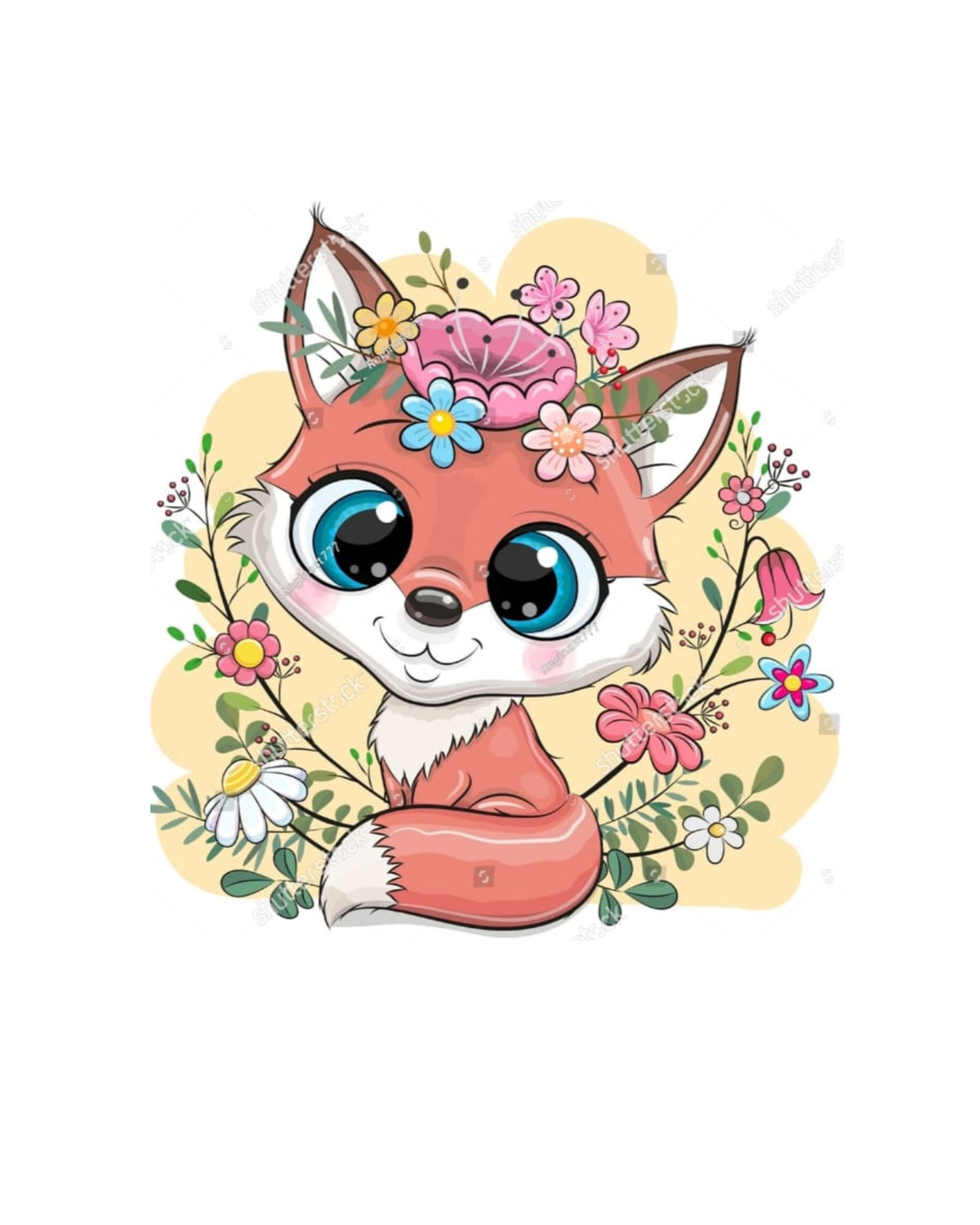 Panel Cute fox