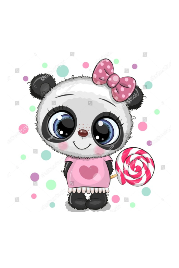Panel Cute panda