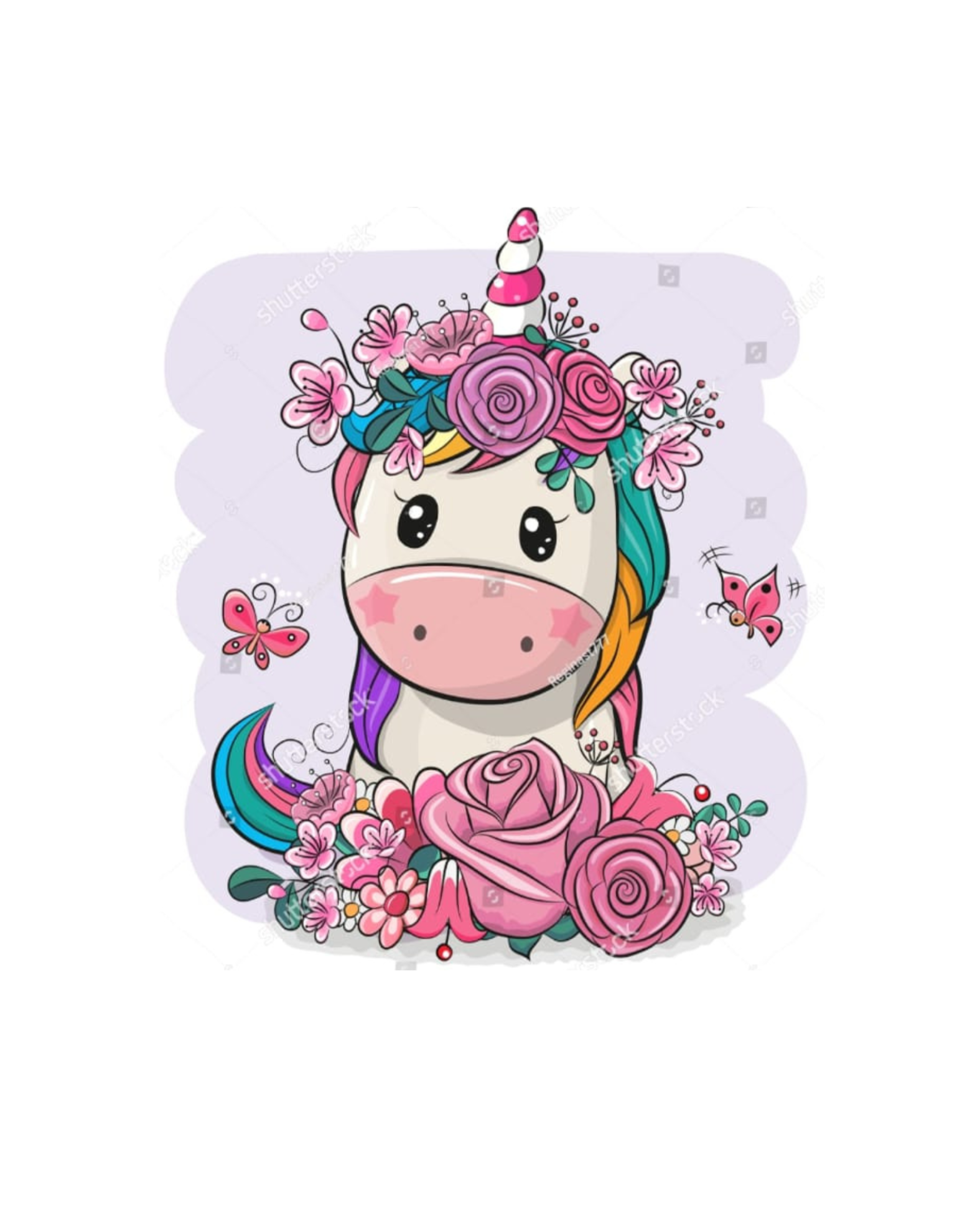 Panel Cute unicorn