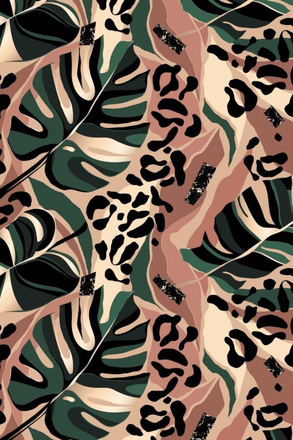 Tropical modern leopard