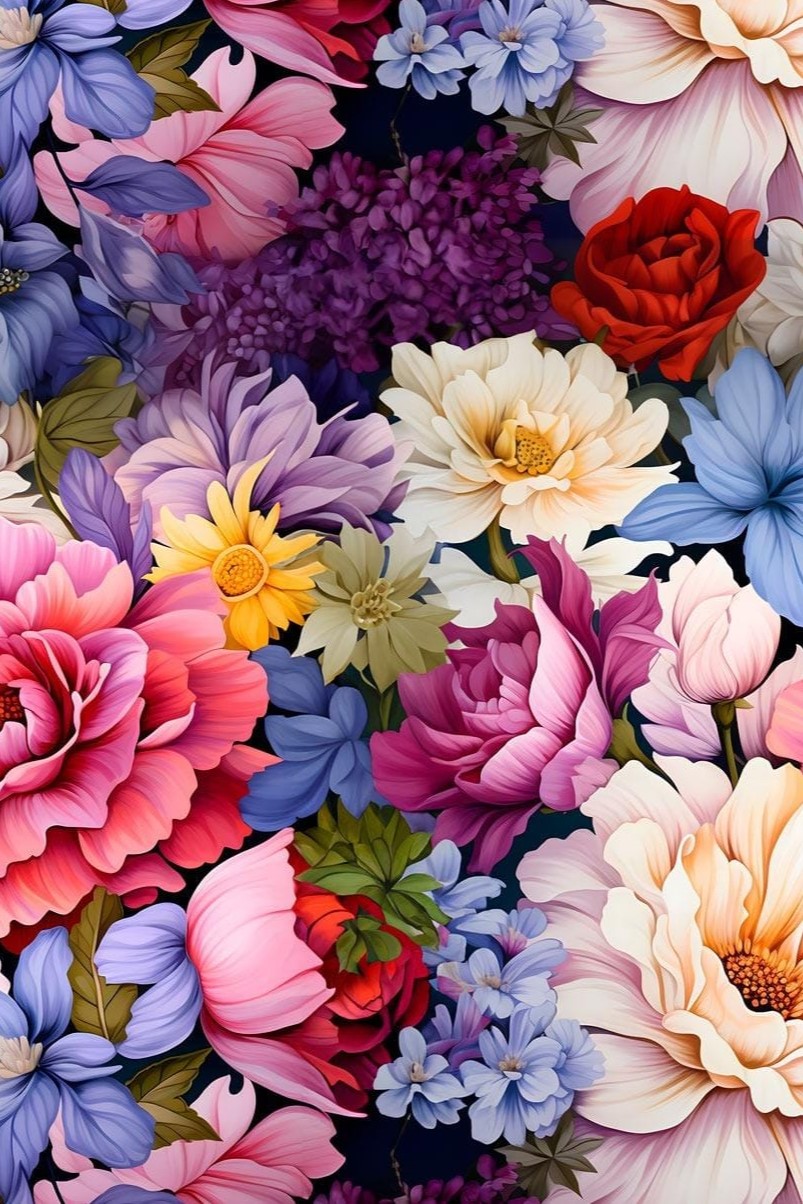 A garden full of flowers