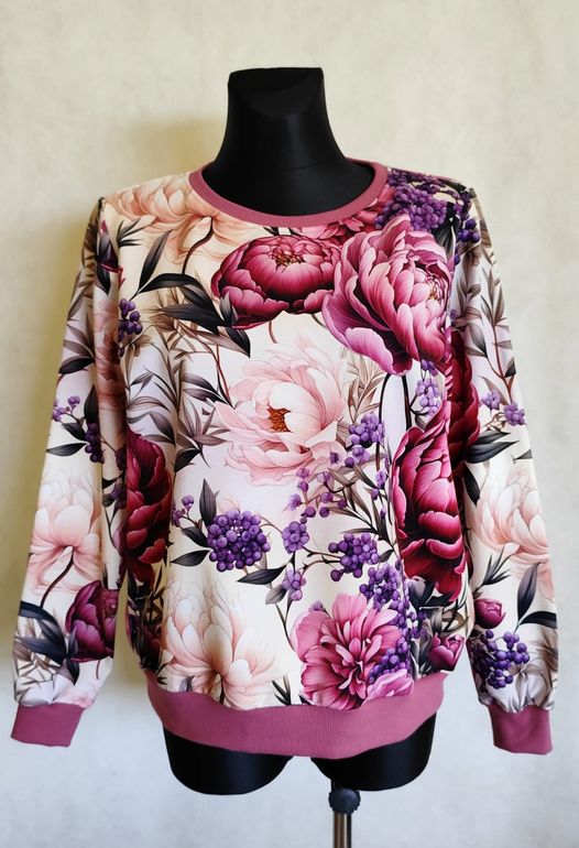Charming peonies with violet berries kupon 0,7 m - obrazek 4