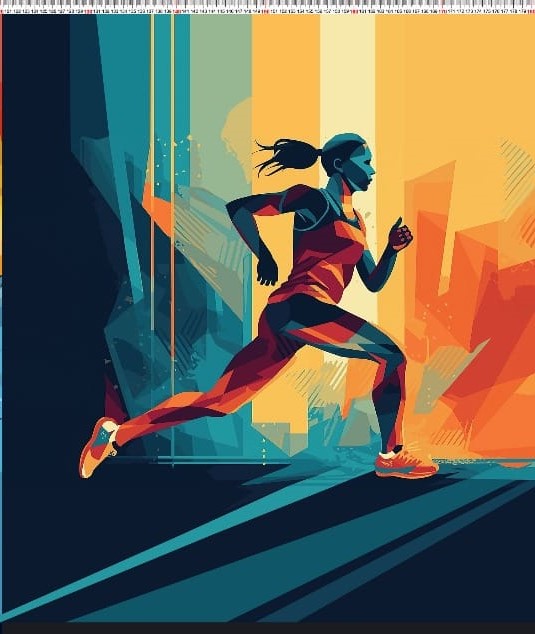 Panel Runner woman BS