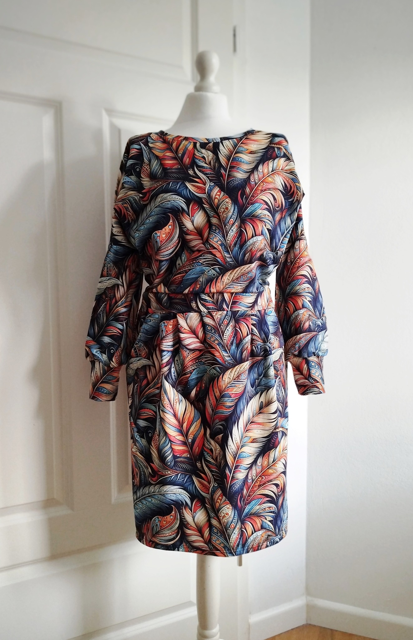 Boho feathers kupon 0,5 m - obrazek 4