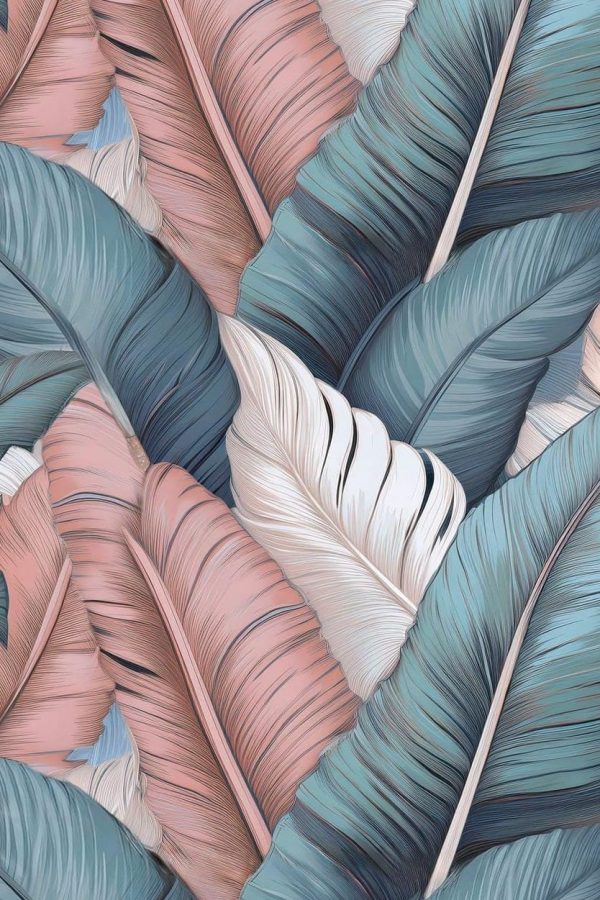 Dark pastel leaves