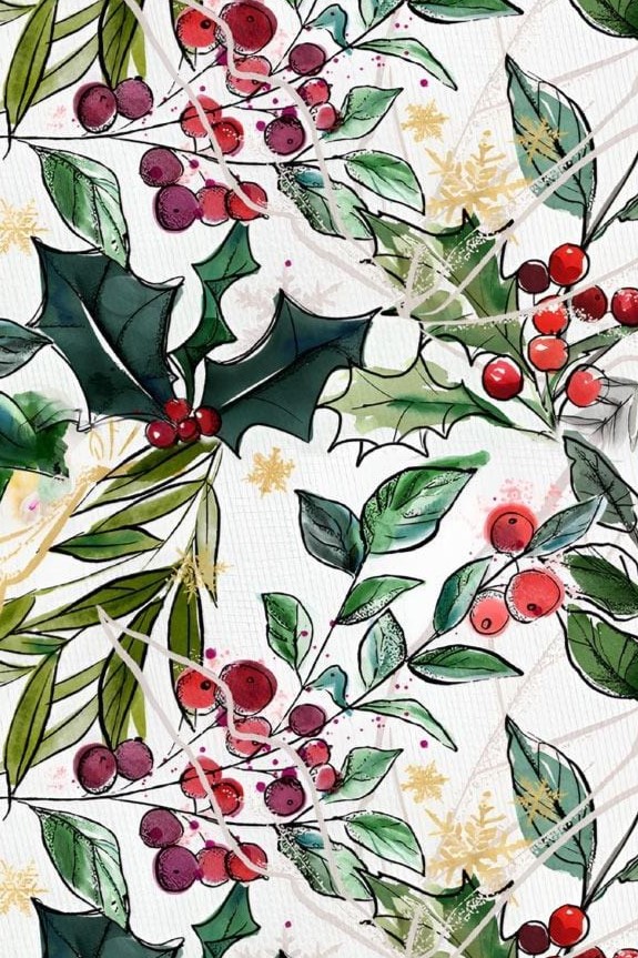 Christmas holly kupon 0,6 m